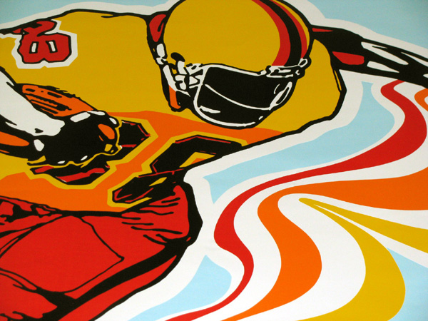 Atari Football Sideart Detail