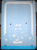 Ms. Pac-man Kickplate Pink Stencil