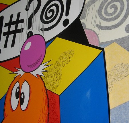 Arcadeshop Q*Bert Sideart Comparison 1