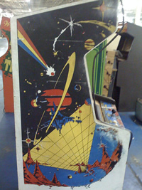Vaguard / Time Pilot White Bootleg Cabinet 2