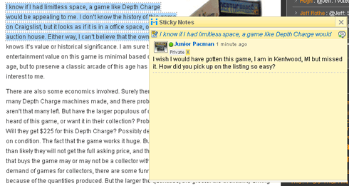 Diigo Sticky Note Passage